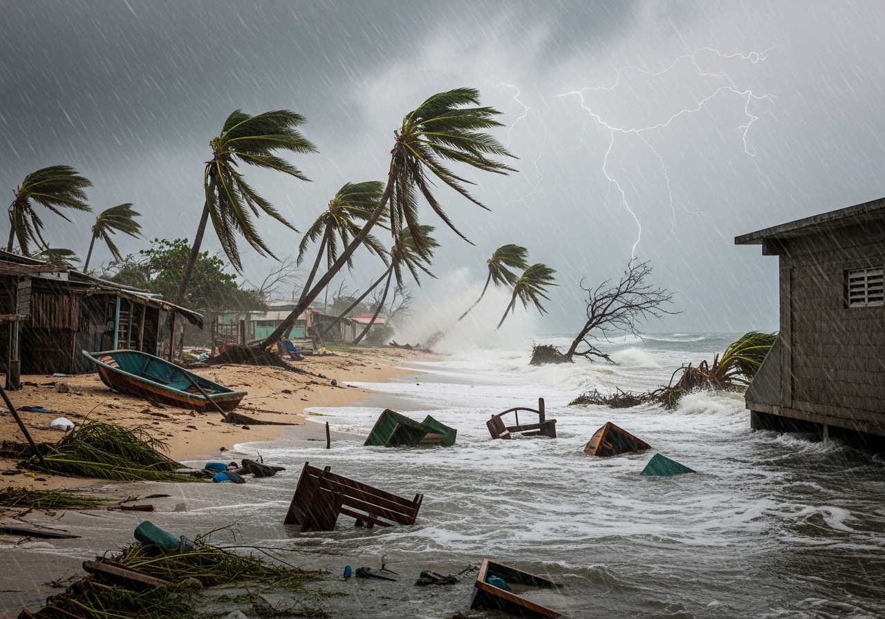 Huracán Melissa golpea con categoría 5